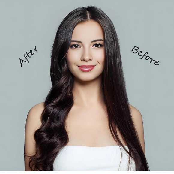 Satin Heatless Curling Set in Peach and Cream​ - Picture 3 of 5